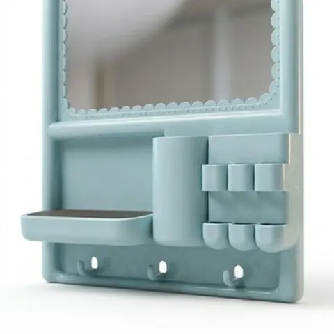 Xani Wandspiegel farbig 45x29x6 cm, dekorativ, Badezimmer, Wohnzimmer
