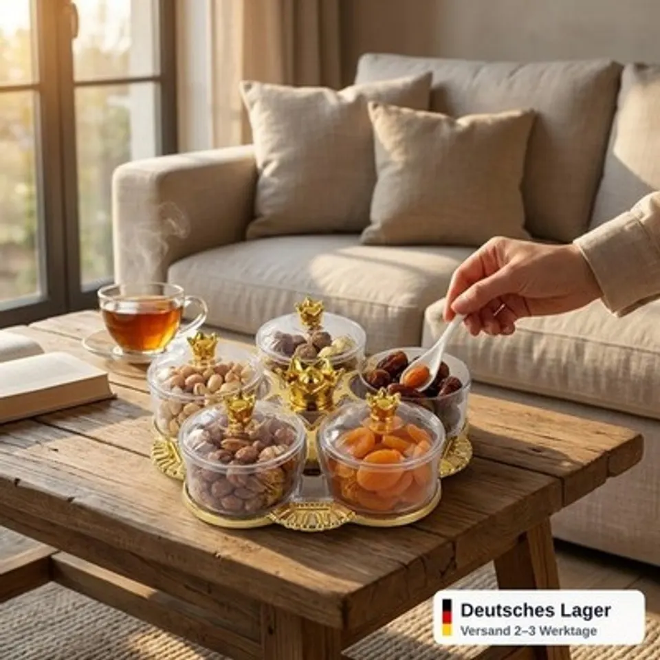 Servierplatte Snackschalen 5er Set Xani Kunststoff bruchsicher spülmaschinenfest