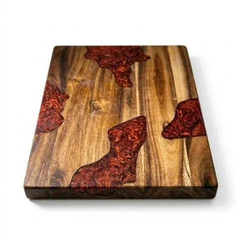 Xani Holz Schneidebrett 31x24 cm, 1,5 cm dick, Küche, Holzbrett, Schneidunterlag