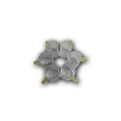 Teegläser 6er Set Mit Goldgriff 110 ml