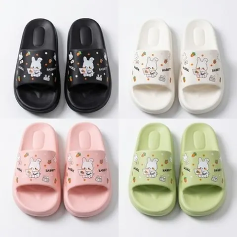 Hausschuhe Damen Xani Bunny Design EVA leicht weich rutschfeste Sohle Gr. 36-40