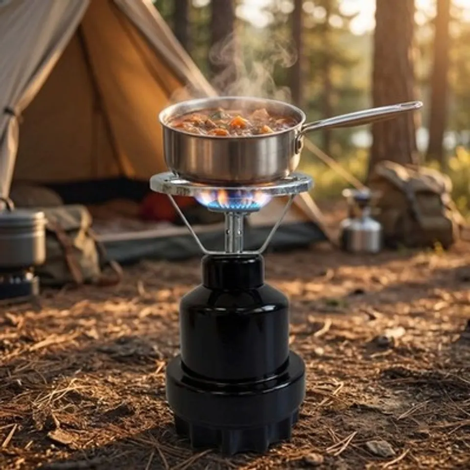 Gaskocher Camping 1-flammig Koffer tragbar Outdoor Camping robust
